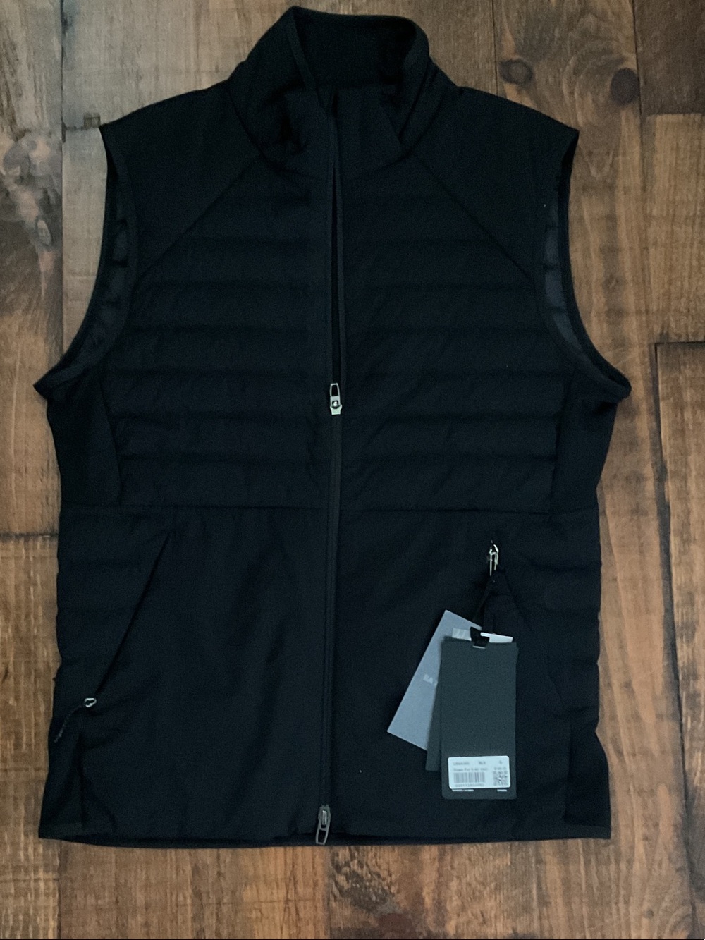 lululemon athletica Black Quilted Hybrid Vest